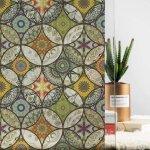 Film d�coratif pour fen�tre 45 x 200 cm film occultant pour fen�tre verre d�poli motif circulaire �lectrostati ...