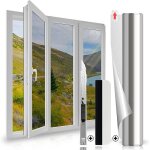 Film fenetre anti regard 30x200cm film miroir pour fenetre avec raclette filtre occultant fenetre anti ...