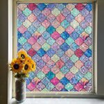 Film fenetre anti regard effet arc - en - ciel 45 x 200cm anti uv non adhesif pour chambre cuisine