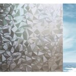 Film fenetre anti regard electrostatique opaque pour vitrage intimit� losange 45 x 200 cm