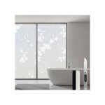 Film pour fen�tre - antrect 90 x 200 cm - blanc mat motif orchid�e - anti - uv 99% - sans colle repositionnabl ...