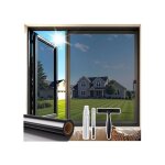 Film miroir fen�tre anti regard 45x300cm - protection uv & chaleur - adh�sif occultant noir argent pour ...