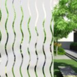 Film occultant pour fentre film adhsif fentre / vitrage film fentre anti - regard motif vagues - ...