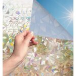 Film occultant pour fentre - darmowade - 60x200cm - arc - en - ciel - protection anti - uv