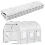 Film de rechange pour tunnel de jardin 3x2x2 m film de couverture pour serre uv - 4 140g / m2