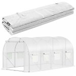 Film de rechange pour tunnel de jardin 4x25x2 m film de protection pour serre uv - 4 140g / m2