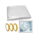Film de survitrage thermoisolant - 16 x 5 m - transparent - thermor�tractable - effet 3e vitrage