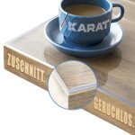 Film de table transparent � coupe droite crystal ep = 2 mm 60 x 50 cm