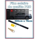 Rouleau de film teint� noir de haute qualit� 3m x 76cm teint� 15% vlt batiment