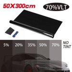Film teint� pour voiture - 50x300 cm - protection uv - �paisseur 2 mil - bloque 70% lumi�re