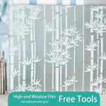 Film pour vitrefilm auto - adh�sif en vinyle 3d mat pour fen�tre vitrail isolation thermique givr�e autocollan ...