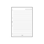Bloc - notes a4 - filofax - 20 feuilles - blanc - gradu� - pour p - n: 025321 026921 026926 027421