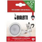 Filtre avec un lot de 3 joints - bialetti - pour cafetire italienne 6 tasses