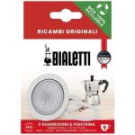 Filtre avec un lot de 3 joints - bialetti - pour cafetire italienne 9 tasses