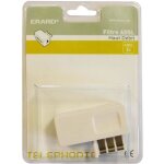Filtre adsl 2 + prise tlphone - femelle rj11 femelle - erard connect - branchement tlphonique - vert ...