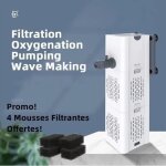 Filtre aquarium intérieur 15w 1000l / h pompe de filtre daquarium pour cycle deau oxygénation + 4 pcs ... Filtre aquarium intérieur 15w 1000l / h pompe de filtre daquarium pour cycle deau oxygénation + 4 pcs ...