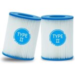 Filtre bestway type ii - accessoires pour piscine gonflable - lot de 2 - 136 x 106 cm Filtre bestway type ii - accessoires pour piscine gonflable - lot de 2 - 136 x 106 cm