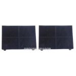 Filtres  charbon eff70 pour hotte ariston - lot de 2