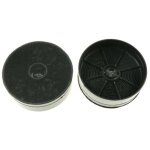 Lot de 2 filtres  charbon 127x42 mm hotte 33005513 ecfb03 beko faure electrolux aeg zanussi airlux