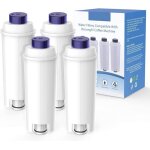 Filtre  eau pour machines  caf delonghi 4 * filtre  eau cartouche  charbon actif compatible dlsc002cecam ...