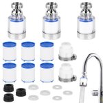 11pcs filtre robinet anti calcaire universelfiltre eau robinet � 360��l�ments filtrants en coton ppadaptateur ...