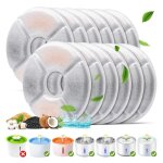 Filtre fontaine eau chat lot de 12 filtres de remplacement pour fontaine � eau pour chat 1. 6l / 2l / ...