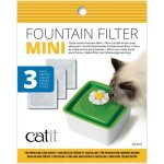 Filtre pour fontaine � eau pour chat � fleur mini - catit - flower mini - double action - 3 pi�ces
