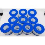 Filtre de piscine - bestway - cartouches filtrantes vi spas - paquet de 10 - faciles  nettoyer - haute ...