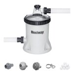 Filtre � polysph�re - bestway - 5 678 l / h - fonctionne avec boule polysph�re - pour piscines de 1 100 ...