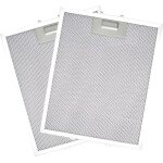 Filtres de rechange pour hotte aspirante - mhy� - lot de 2 - 320x260 mm - universels - alliage daluminium ...