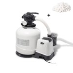 Filtre � sable intex sx3200 10m� / h pour piscine jusqu� 65m� + 3 sachets de balles filtrantes 29045