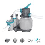 Filtre  sable / pompe de filtration pour piscine jusqu 42 m3 - bestway - 6 056 l / h - avec prfiltre ...