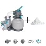 Filtre � sable / pompe de filtration pour piscine jusqu� 42 m3 - bestway - 6 056 l / h - avec pr�filtre ...