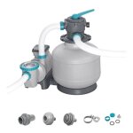 Filtre  sable / pompe de filtration pour piscine jusqu 66 m3 - bestway - 11 355 l / h - avec prfiltre ...