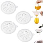 Filtre � tamis fin - nylon - 4 pi�ces - 200 / 300 / 400 / 450 mailles - compatible entonnoir 5 pouces ...