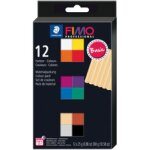 Pte  modeler - fimo professional - kit de 12 - multicolore - professionnelle -  partir de 3 ans