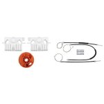 Kit de rparation lve vitre avant gauche compatible avec clio iii installation facile et qualit oem ...
