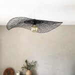 Fine asianliving bamboo hanging lamp black lionel d65 cm