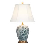 Fine asianliving lampe de table chinoise blanche