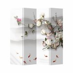 Fine asianliving paravent chinois en toile l 160 x