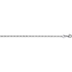 Fine chaine argent 50cm femme homme pour pendentif maille figaro alterne