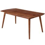 Table de salle � manger - finebuy - sheesham - bois massif - 6 places - style classique intemporel