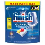 Finish quantum pastilles lave - vaisselle all in one - parfum citron - 46 tablettes lave - vaisselle