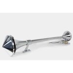 Finition chrome klaxon air 12v / 24v camion tracteur bus pick - up Finition chrome klaxon air 12v / 24v camion tracteur bus pick - up