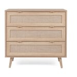 Finori commode bali 03a chne sonoma et impression de canne 441174
