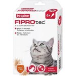 Fiprotec pipettes antiparasitaires pour chat de plus de 1kg 6x05ml beaphar