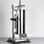 Firnose poussoir à saucisse manuel - grande capacité de 4 l - remplissage de saucisse en acier inox (4 ... Firnose poussoir à saucisse manuel - grande capacité de 4 l - remplissage de saucisse en acier inox (4 ...