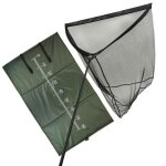 Fish - xpro carp landings set - filet  carpe avec tapis de dcrochage - epuisette  carpe - avec poigne ...