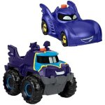 Fisher - price coffret 2 vhicules lumineux batwheels dc bam la batmobile et buff chelle 1 / 55 3 piles ...