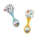 Fisher - price - mes premiers maracas - jouet d?veil 2hochets ds 3mois hmf34